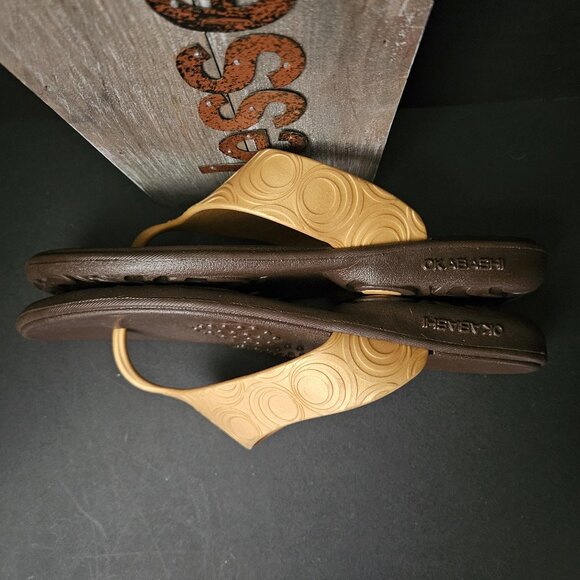 Okabashi Women's Flip Flops Made in USA Size L (9.5-10.5) - Picture 7 of 11